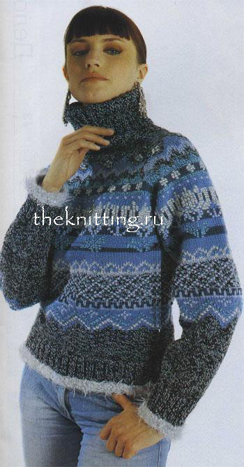 вязание спицами свитера