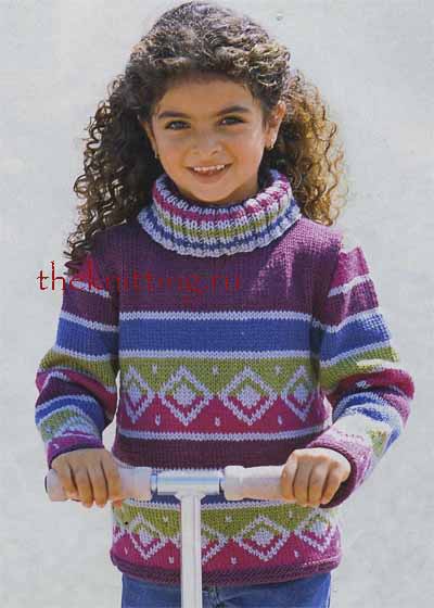 вязание спицами для детей со схемами свитер. вязание спицами беретов